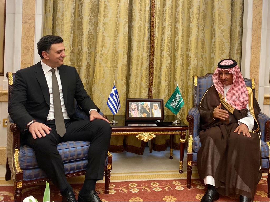 Επέκταση πτήσεων προς Ελλάδα συμφώνησε ο Υπ. Τουρισμού Βασίλης Κικίλιας με τον Υπ. Τουρισμού της Σαουδικής Αραβίας, Πρίγκηπα Ahmed Al Khateeb